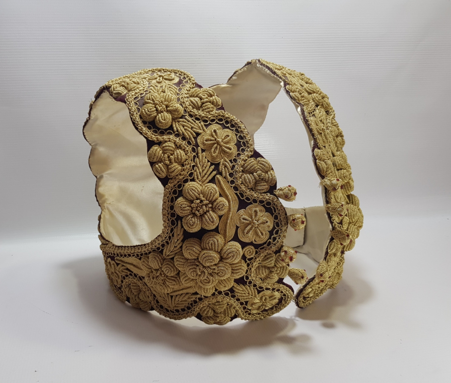 OSMANLI DÖNEMİ SIRMA İŞÇİLİKLİ ÇOK NADİR ARNAVUT GELİN CEPKENİ