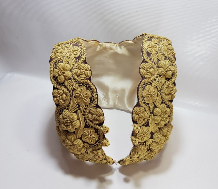 OSMANLI DÖNEMİ SIRMA İŞÇİLİKLİ ÇOK NADİR ARNAVUT GELİN CEPKENİ