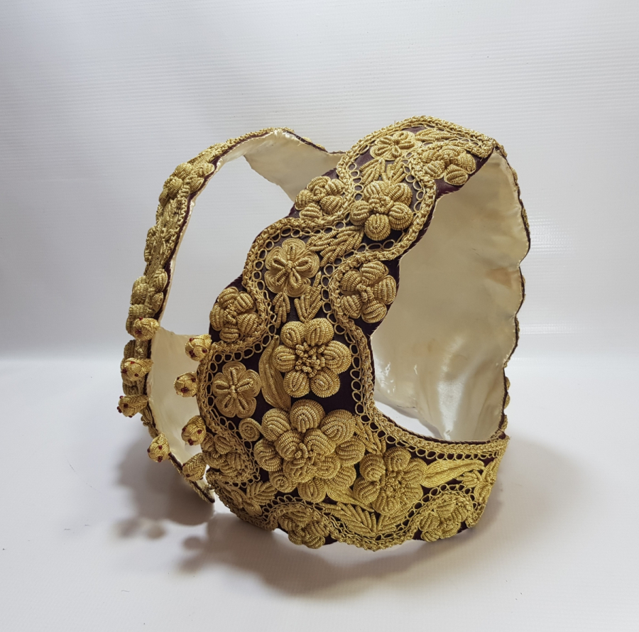 OSMANLI DÖNEMİ SIRMA İŞÇİLİKLİ ÇOK NADİR ARNAVUT GELİN CEPKENİ