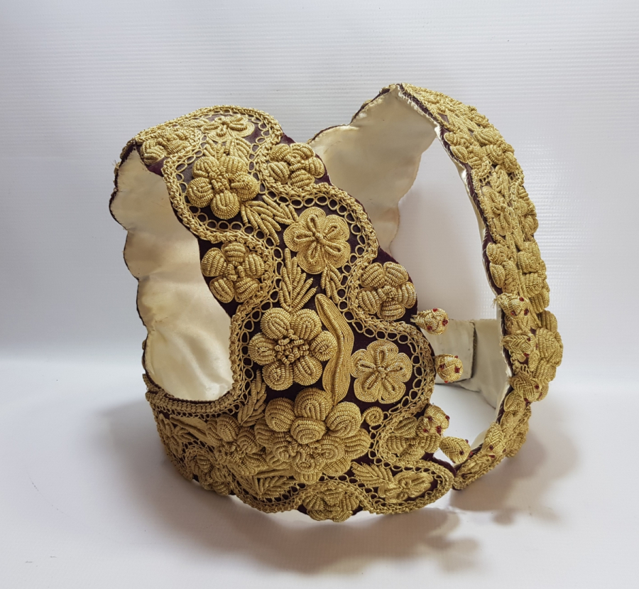 OSMANLI DÖNEMİ SIRMA İŞÇİLİKLİ ÇOK NADİR ARNAVUT GELİN CEPKENİ