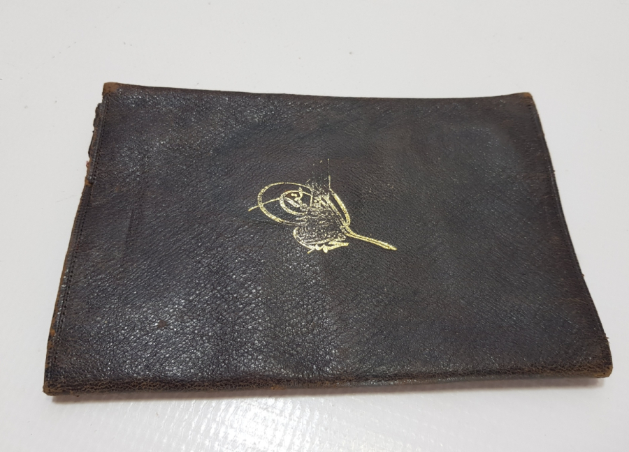 ABDÜLHAMİT HAN TUĞRALI DERİ SUBAY CÜZDANI