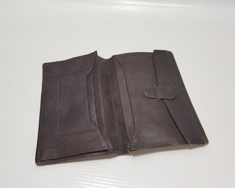 ABDÜLHAMİT HAN TUĞRALI DERİ SUBAY CÜZDANI