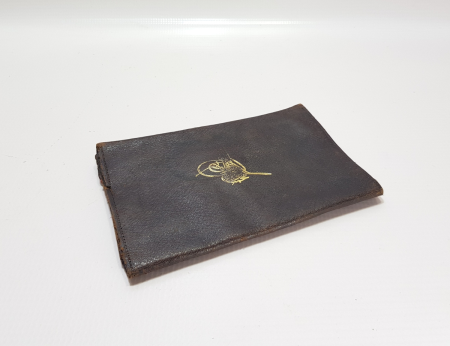 ABDÜLHAMİT HAN TUĞRALI DERİ SUBAY CÜZDANI