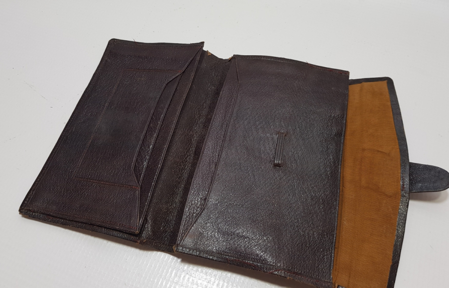 ABDÜLHAMİT HAN TUĞRALI DERİ SUBAY CÜZDANI