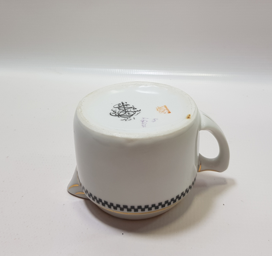 DEV BOYDA ARKASI OSMANLICA YAZILI PORSELEN SOSLUK