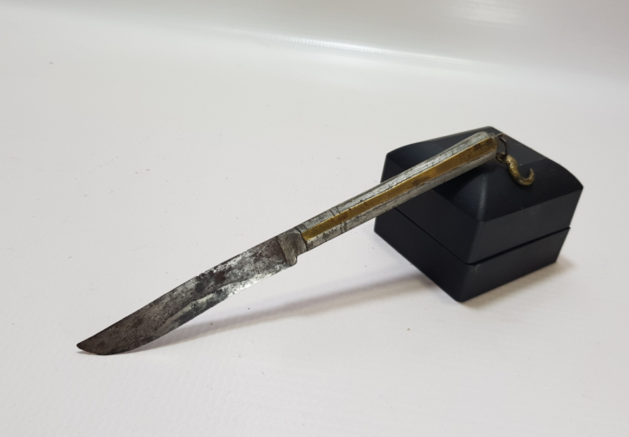 OSMANLI DÖNEMİ ARKASINDA KANTAR BULUNAN ÇOK NADİR AFYON BIÇAĞI