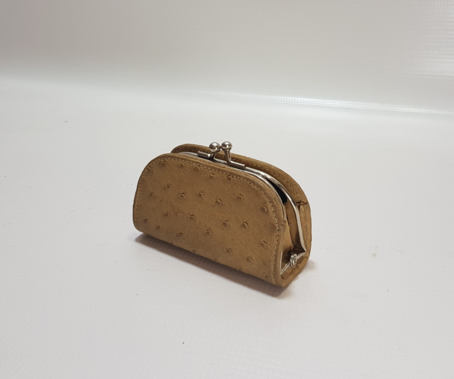 DEVEKUŞU DERİSİNDEN YAPILMIŞ NADİR ANTİKA CÜZDAN