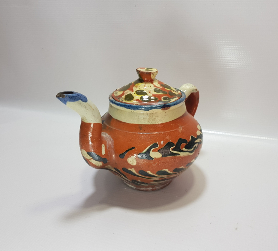 OSMANLI DÖNEMİ NADİR RENKTE KINIK ÇAYDANLIK