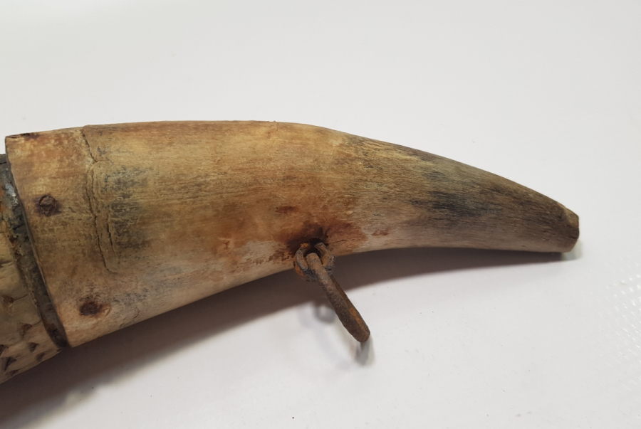 OSMANLI DÖNEMİ BOYNUZ BARUTLUK