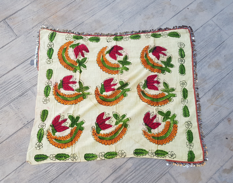 OSMANLI DÖNEMİ ÇOK NADİR MANİSA KIRKAĞAÇ BASKISI PULLU BEZ