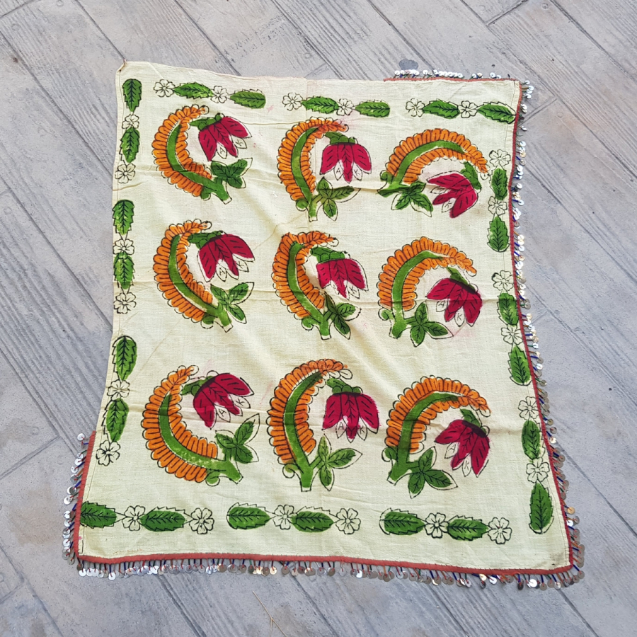 OSMANLI DÖNEMİ ÇOK NADİR MANİSA KIRKAĞAÇ BASKISI PULLU BEZ