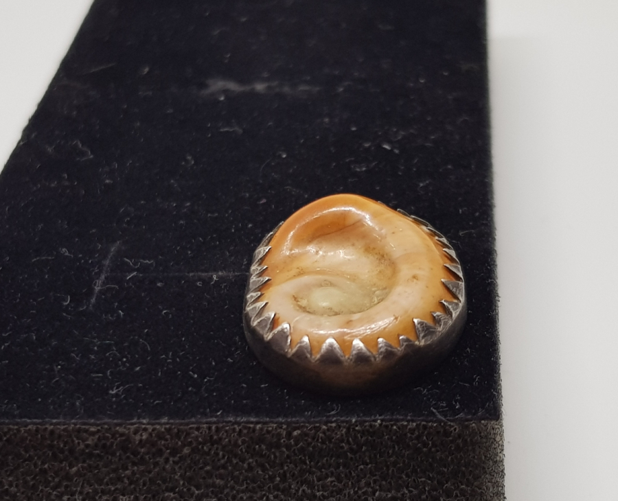 ÜZERİ SONSUZLUK GÖRSELLİ OSMANLI DÖNEMİ KOLYE UCU - FES SÜSÜ