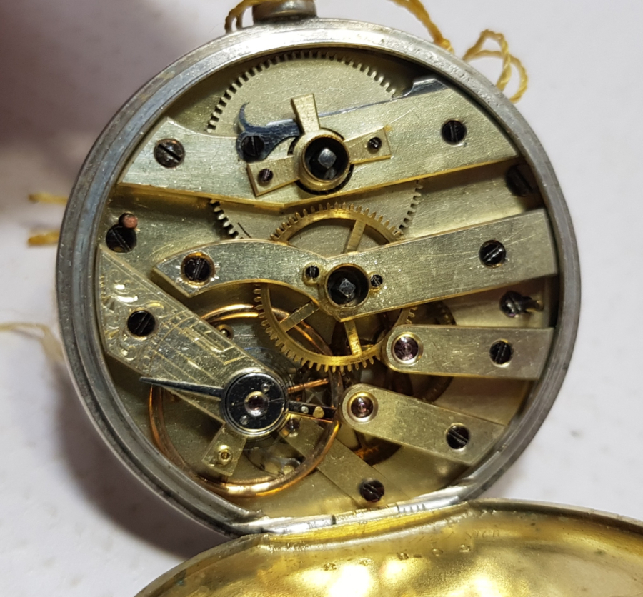 OSMANLI DÖNEMİ GÜMÜŞ KASA ARKADAN KURMALI CEP SAATİ