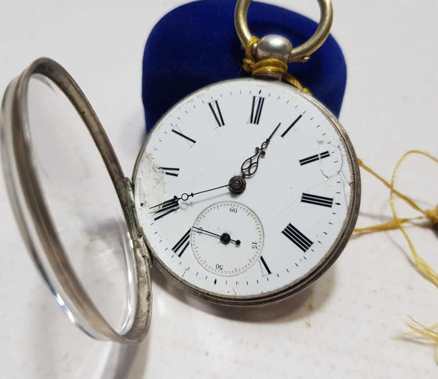 OSMANLI DÖNEMİ GÜMÜŞ KASA ARKADAN KURMALI CEP SAATİ