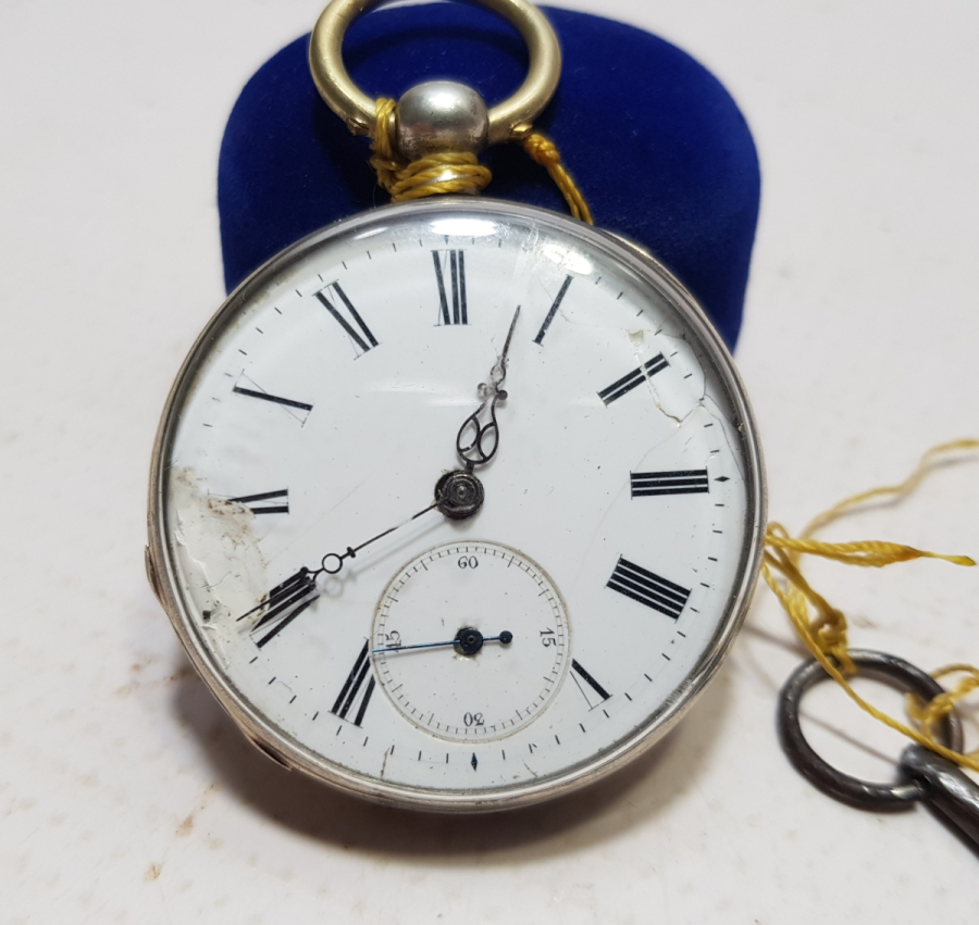 OSMANLI DÖNEMİ GÜMÜŞ KASA ARKADAN KURMALI CEP SAATİ