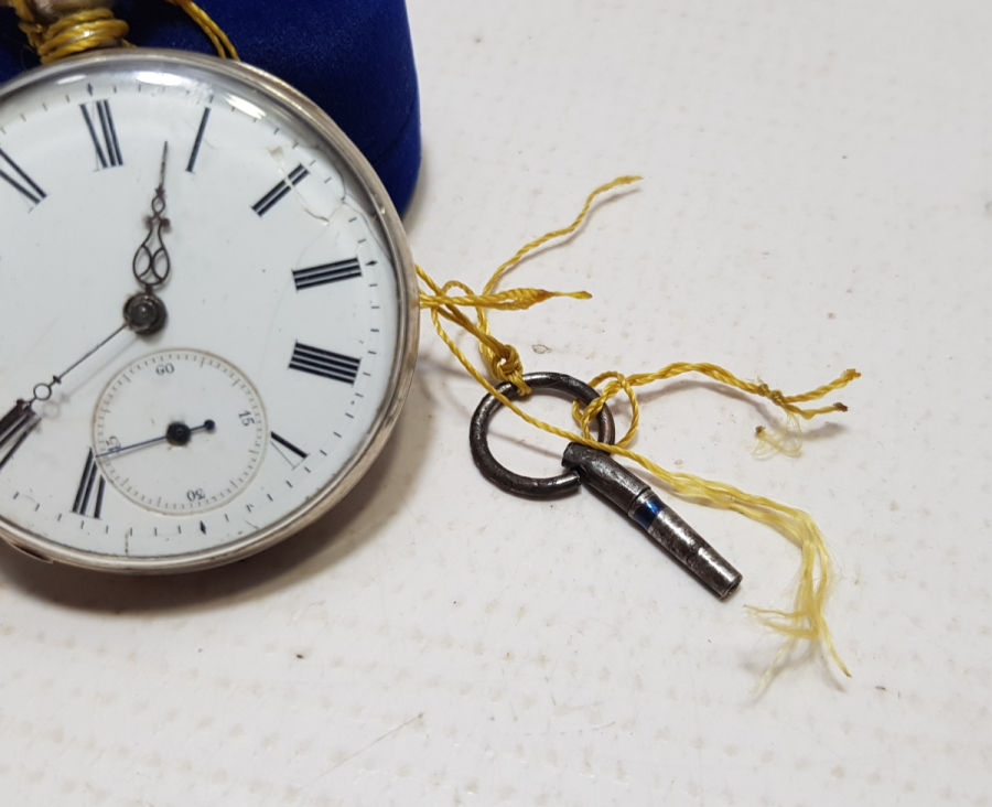 OSMANLI DÖNEMİ GÜMÜŞ KASA ARKADAN KURMALI CEP SAATİ