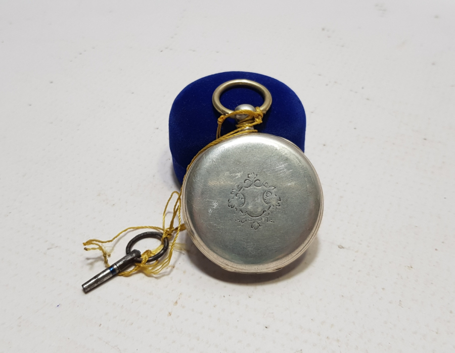 OSMANLI DÖNEMİ GÜMÜŞ KASA ARKADAN KURMALI CEP SAATİ