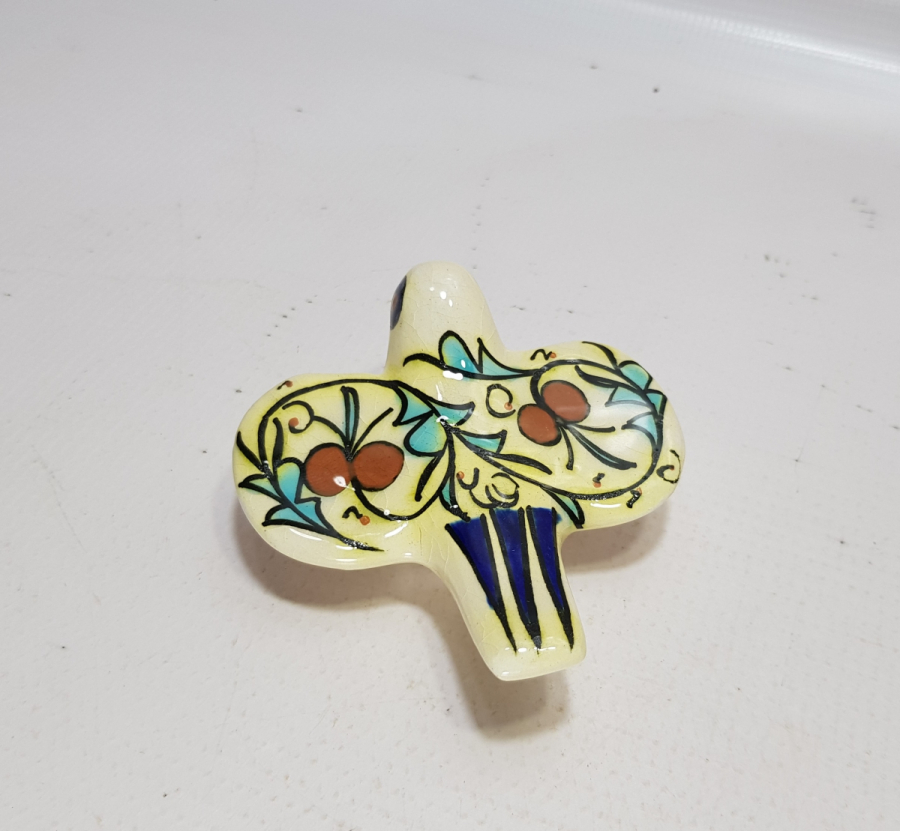 SITKI OLÇAR İMZALI KÜTAHYA SERAMİK KUŞ BİBLOSU