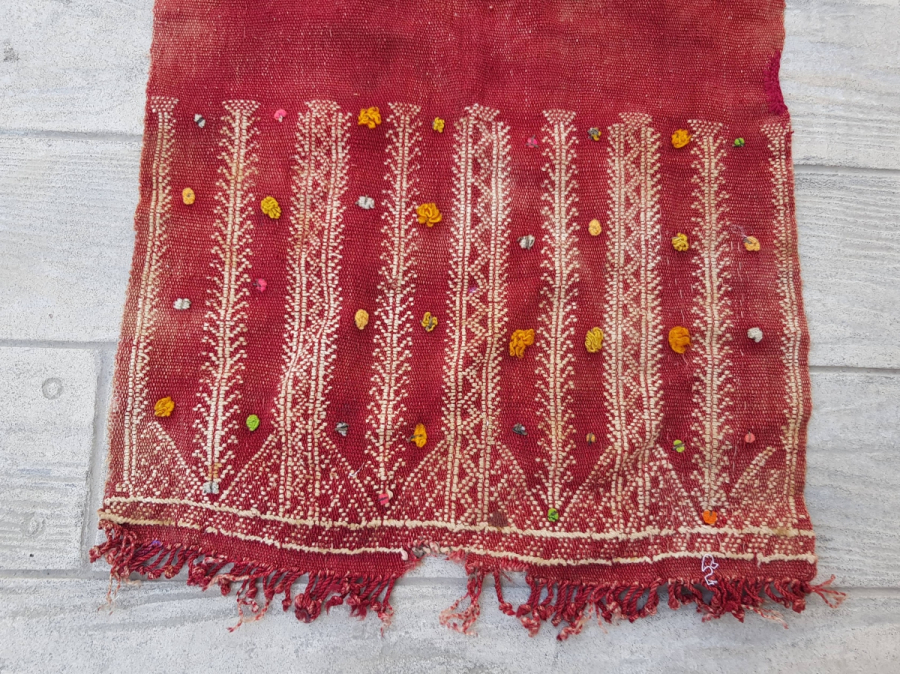 OSMANLI DÖNEMİ KOZAK YÖRESİ NADİR DİREKLİ FUTA - ÖNLÜK