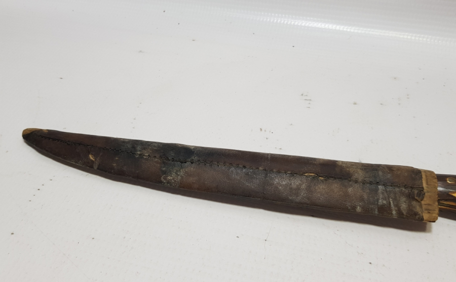 OSMANLI DÖNEMİ NADİR REMZİ USTA DAMGALI ORİJİNAL KININDA BURSA İŞİ NADİR KABADAYI BIÇAĞI