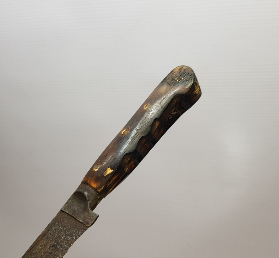 OSMANLI DÖNEMİ NADİR REMZİ USTA DAMGALI ORİJİNAL KININDA BURSA İŞİ NADİR KABADAYI BIÇAĞI