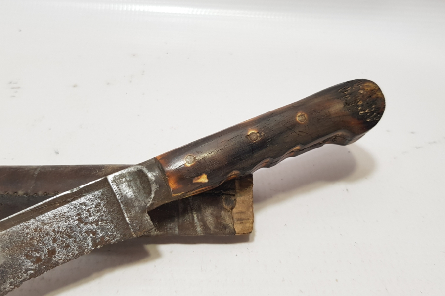 OSMANLI DÖNEMİ NADİR REMZİ USTA DAMGALI ORİJİNAL KININDA BURSA İŞİ NADİR KABADAYI BIÇAĞI