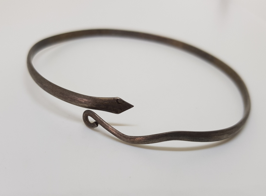 OSMANLI DÖNEMİ YILAN FORMLU RUM İŞİ PAZUBEND