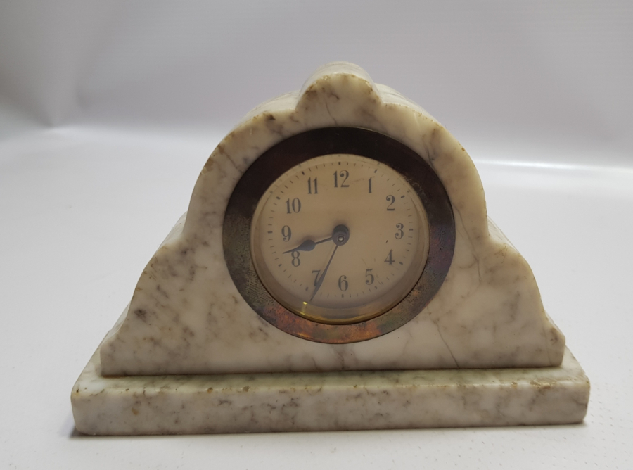 ANTİKA MERMER ŞÖMİNE SAATİ