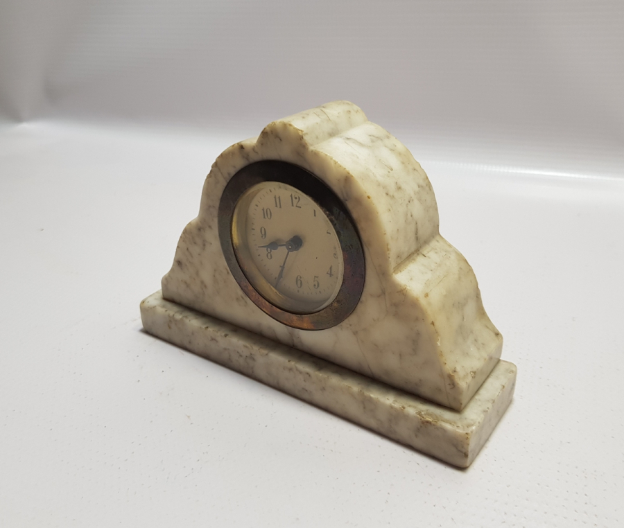 ANTİKA MERMER ŞÖMİNE SAATİ