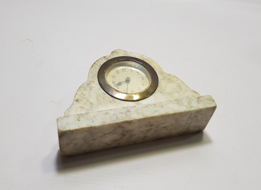 ANTİKA MERMER ŞÖMİNE SAATİ