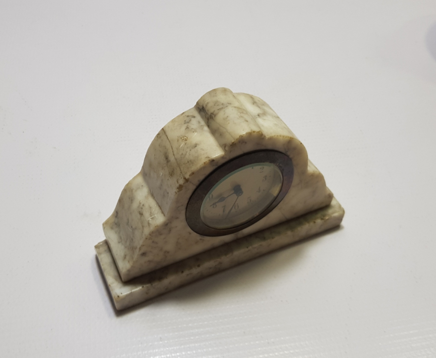 ANTİKA MERMER ŞÖMİNE SAATİ