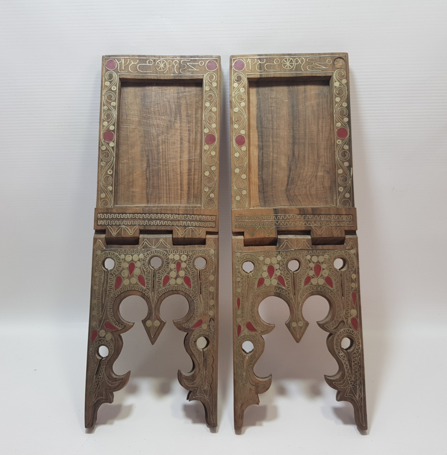 OSMANLI DÖNEMİ ÜZERİ OSMANLICA YAZILI VE TARİHLİ GÜMÜŞ İŞLEMELİ ÇOK NADİR ÇİFT FOTOĞRAFLIK