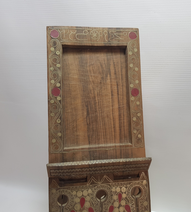 OSMANLI DÖNEMİ ÜZERİ OSMANLICA YAZILI VE TARİHLİ GÜMÜŞ İŞLEMELİ ÇOK NADİR ÇİFT FOTOĞRAFLIK