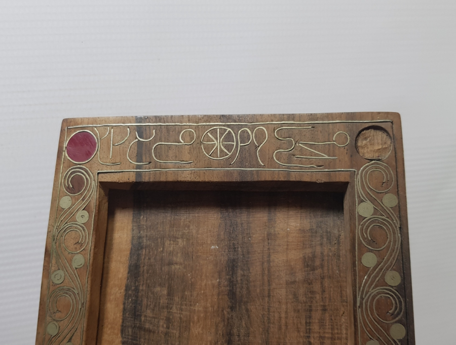 OSMANLI DÖNEMİ ÜZERİ OSMANLICA YAZILI VE TARİHLİ GÜMÜŞ İŞLEMELİ ÇOK NADİR ÇİFT FOTOĞRAFLIK