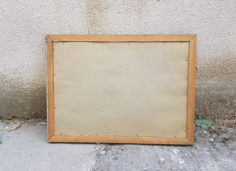 OSMANLI DÖNEMİ ÜZERİ OSMANLICA YAZILI İPEK ATLAS BÜYÜK BOY PANO