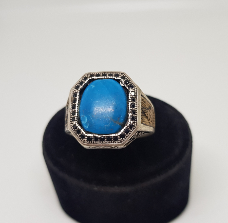 TURKUAZ TAŞLI GÜMÜŞ YÜZÜK