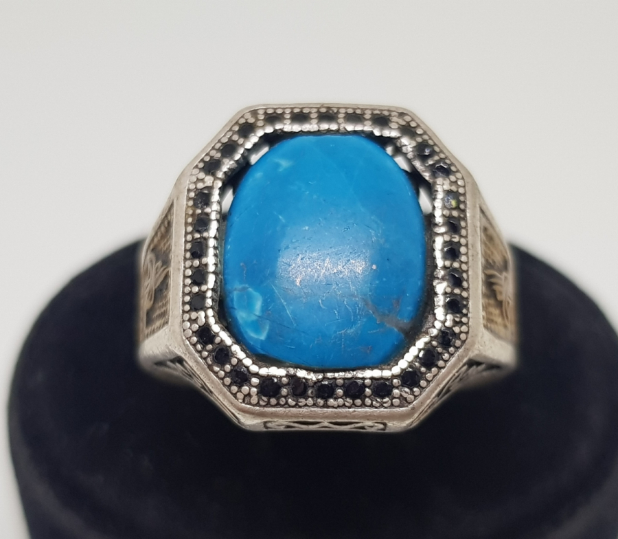 TURKUAZ TAŞLI GÜMÜŞ YÜZÜK