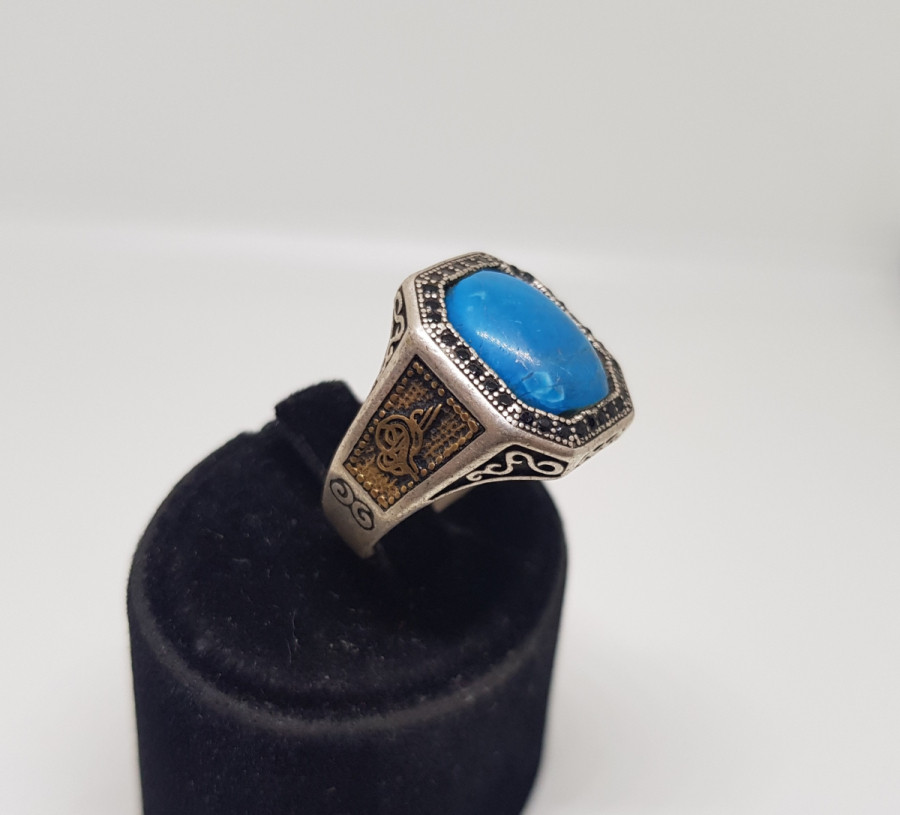 TURKUAZ TAŞLI GÜMÜŞ YÜZÜK