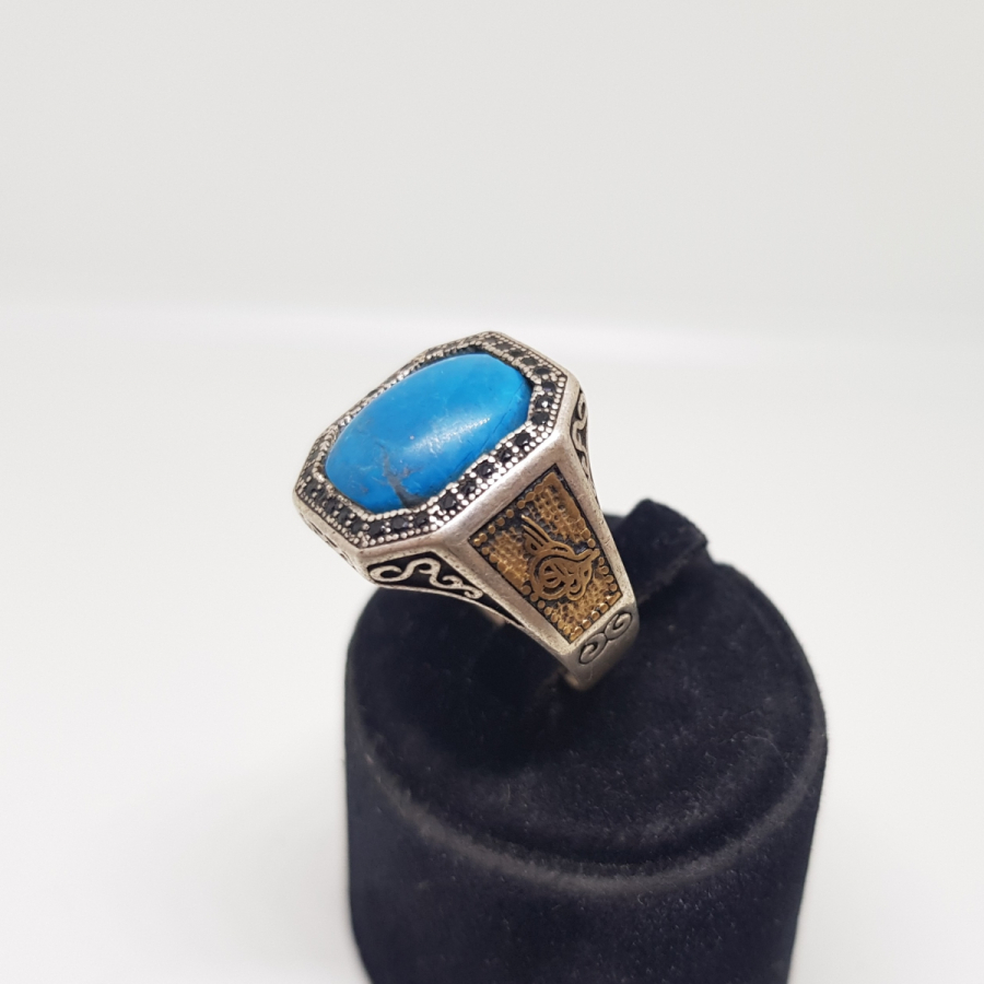 TURKUAZ TAŞLI GÜMÜŞ YÜZÜK