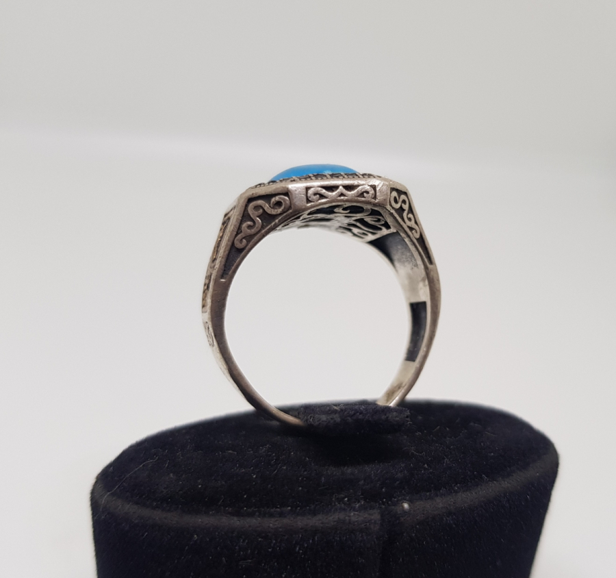 TURKUAZ TAŞLI GÜMÜŞ YÜZÜK