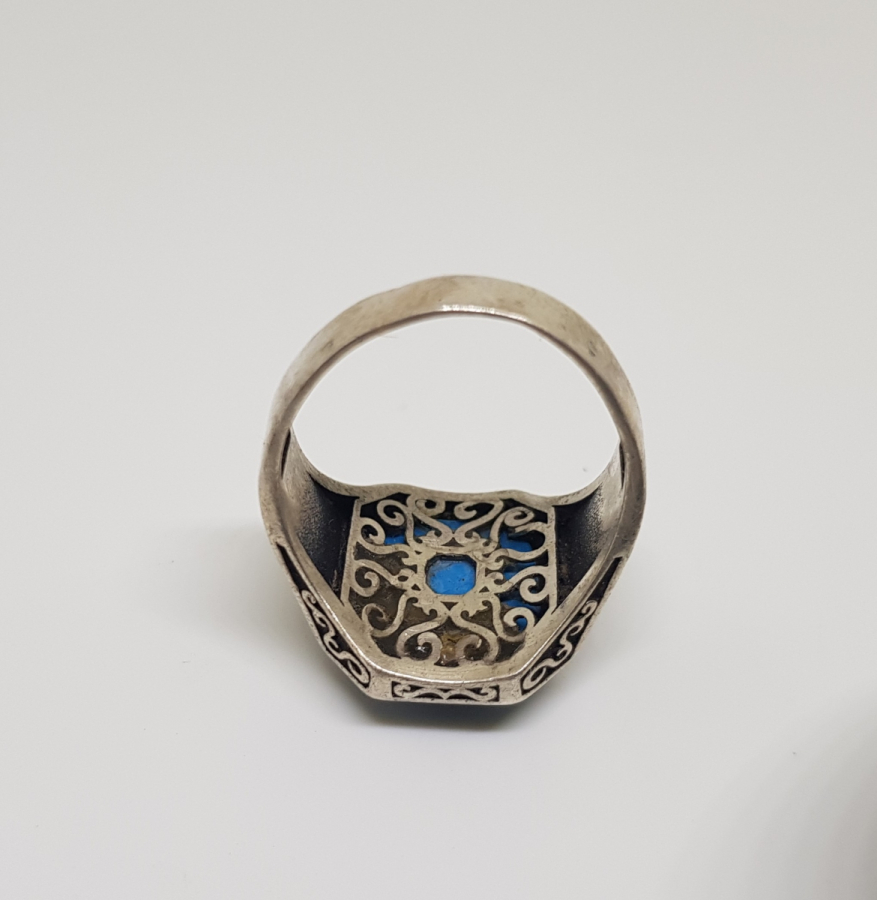 TURKUAZ TAŞLI GÜMÜŞ YÜZÜK