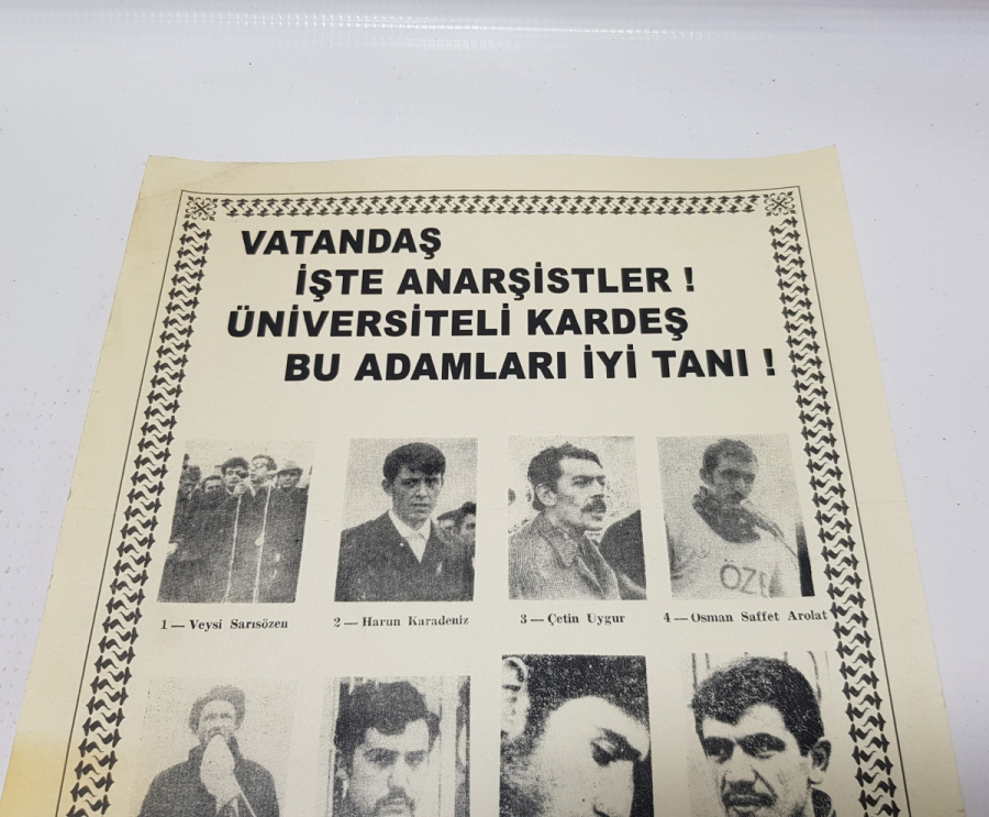 1970 LERDEN ÇOK NADİR SİYASİ AFİŞ