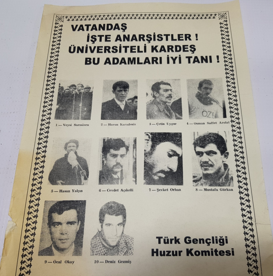 1970 LERDEN ÇOK NADİR SİYASİ AFİŞ
