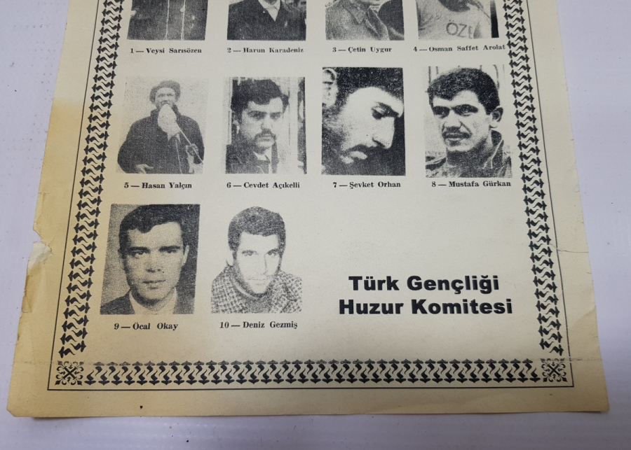 1970 LERDEN ÇOK NADİR SİYASİ AFİŞ