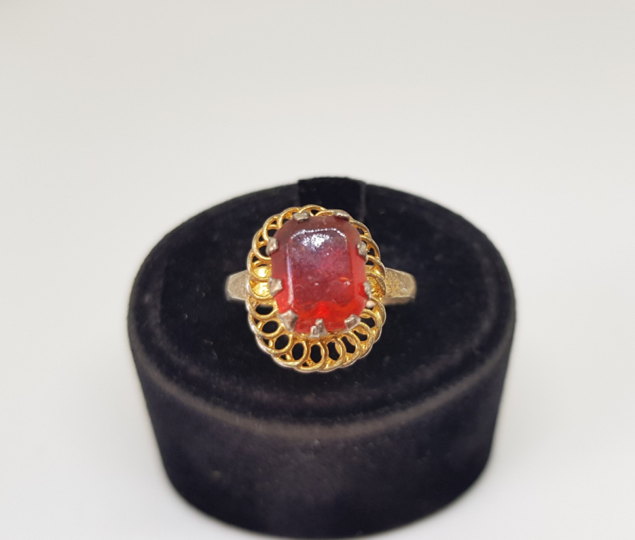 ALTIN KAPLAMA ANTİKA BİJUTERİ YÜZÜK