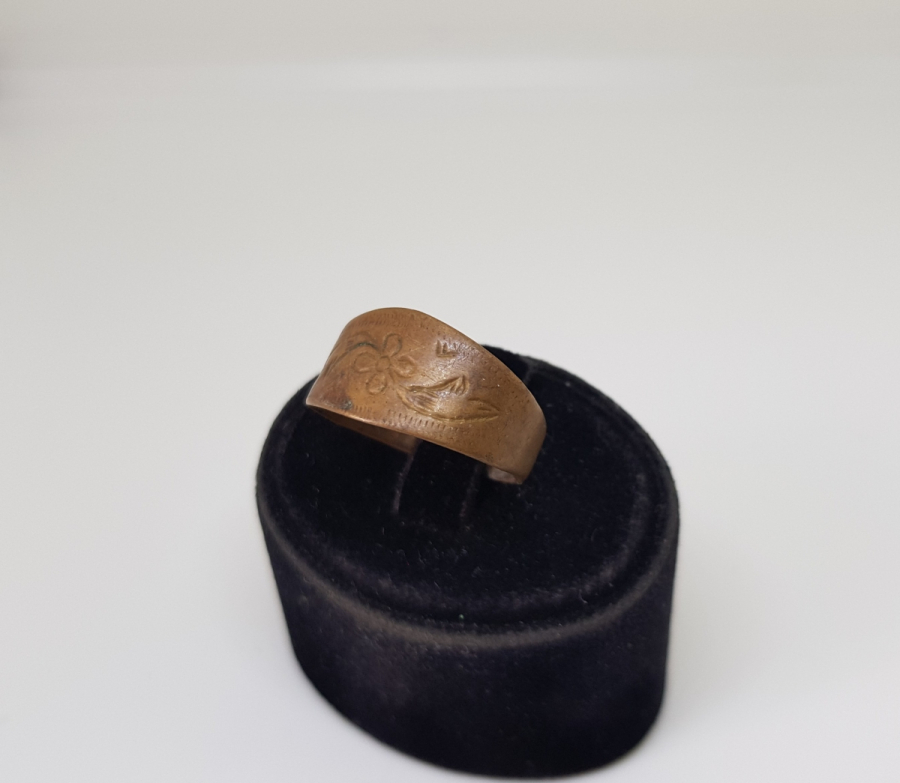 ÜZERİ İŞLEMELİ OSMANLI DÖNEMİ ÇOK NADİR ROMATİZMA YÜZÜĞÜ