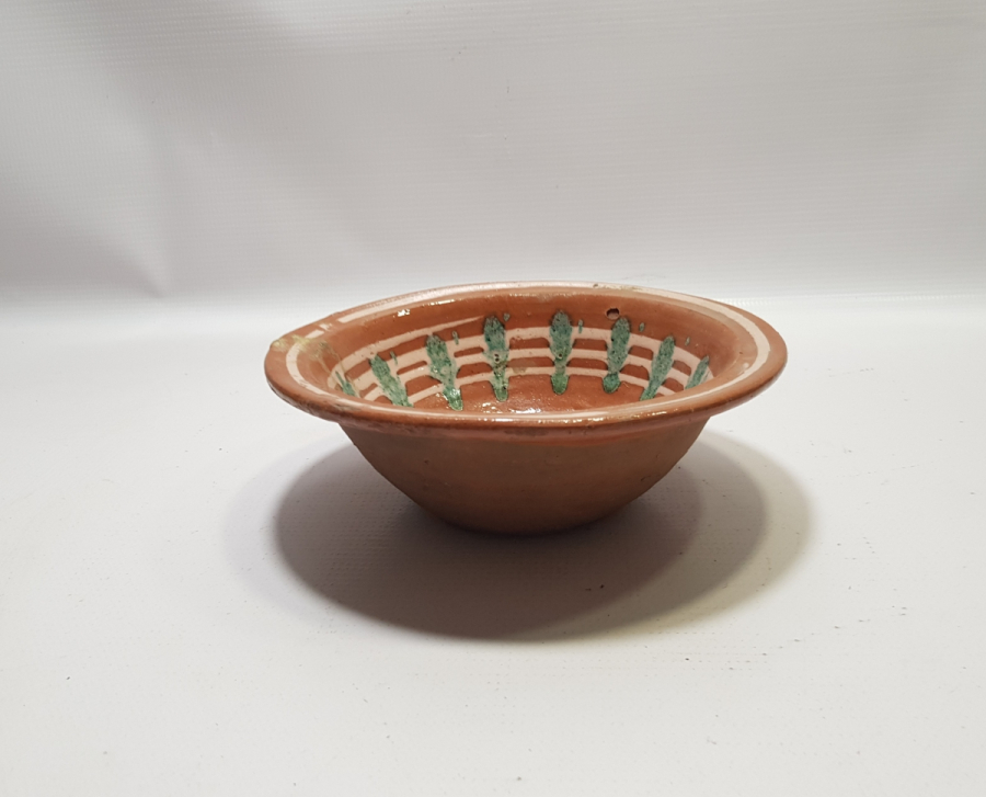 OSMANLI DÖNEMİ AKITMA İŞÇİLİKLİ NADİR KINIK KASE