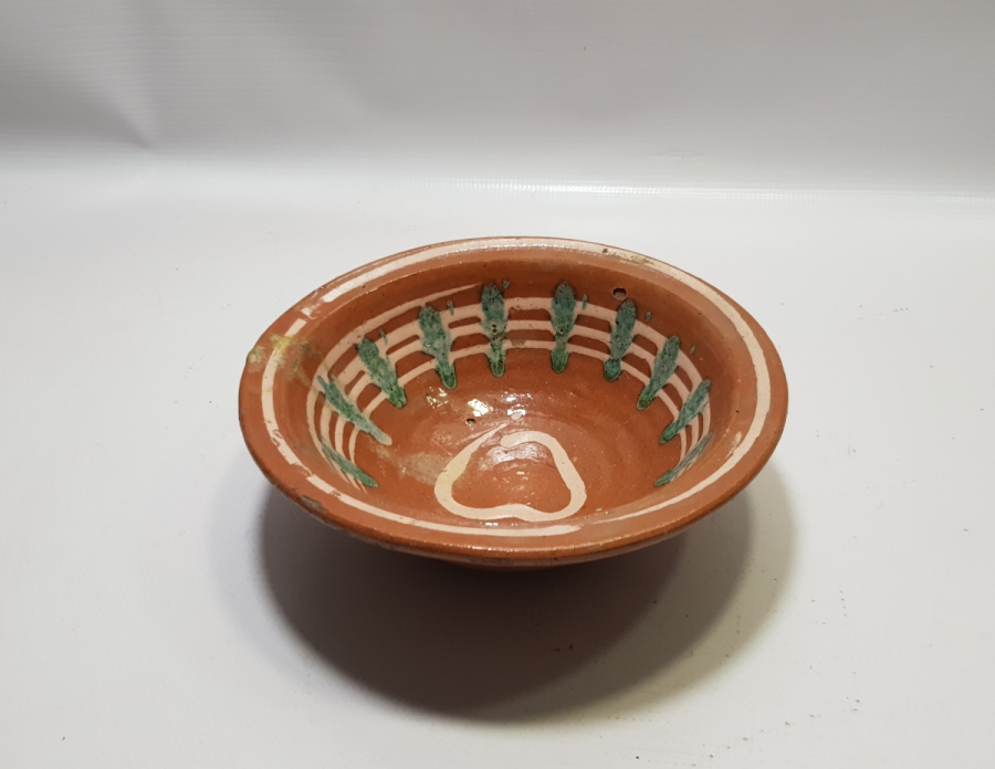 OSMANLI DÖNEMİ AKITMA İŞÇİLİKLİ NADİR KINIK KASE