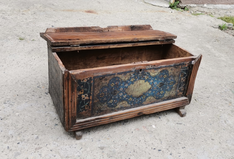 OSMANLI DÖNEMİ ÜZERİ AYETLERLE DEKORLU NADİR SANDIK