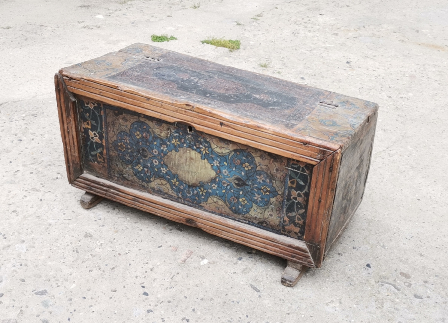 OSMANLI DÖNEMİ ÜZERİ AYETLERLE DEKORLU NADİR SANDIK